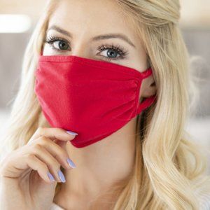 2 for 20! Red print face mask